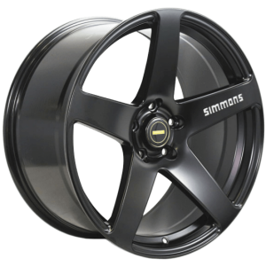 SIMMONS FRC MATTE BLACK 18X8 5X120 Wheel & Tyre Package