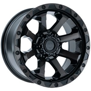 American Outlaw Capone 17x8.5 6x139.7 Gloss Black Tinted