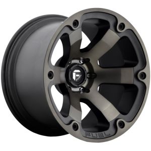 FUEL BEAST BLACK MACHINED WITH DARK TINT 18X9 6X114.3