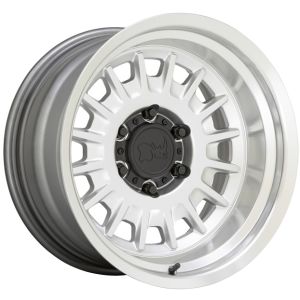 Black Rhino Aliso 16X8 6x139.7 Gloss Silver Mirror Cut Face & Lip