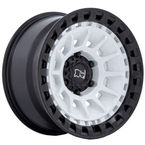 BLACK RHINO BARRAGE GLOSS WHITE ON MATTE BLACK 18X9 6X139.7