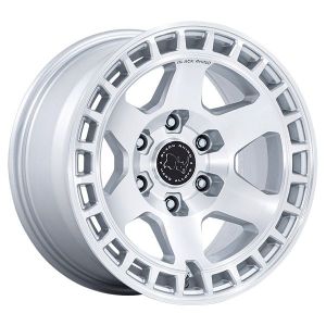 BLACK RHINO BR022 BAHARI GLOSS SILVER MACHINED FACE 17X8.5 6X139.7