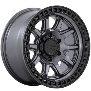 BLACK RHINO CALICO MATTE GUNMETAL BLACK LIP 20X9 6X139.7