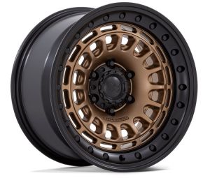 BLACK RHINO SAHARA BR014 MATTE BRONZE GLOSS BLACK LIP 17X9 6X139.7