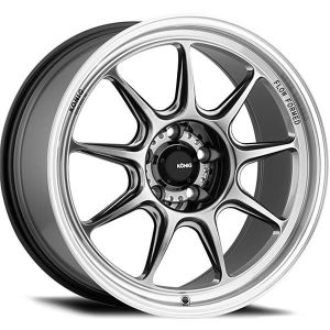 Konig Countergram 15x7.5 4x100 Hyper Chrome Machined Lip