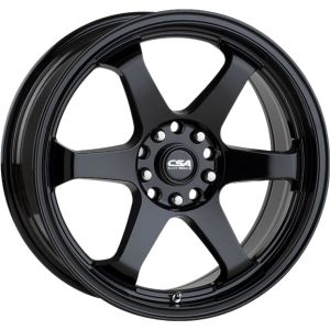 CSA Drift 17x7 5x108 Gloss Black Wheel & Tyre Package