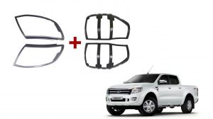 Ford Ranger Px 2012-2015 Black Headlight & Tail Light Trims
