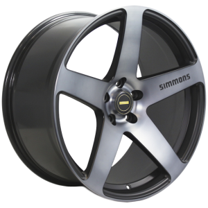 SIMMONS FRC BLACK MACHINED WITH DARK TINT 20X8.5 5X112 Wheel & Tyre Package