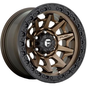 Fuel Covert 18X9 6X139.7 Matte Bronze Black Bead Ring Wheel &  Tyre Package