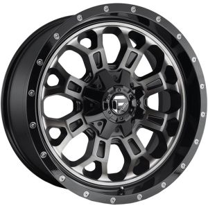Fuel Crush 17X9 6X135 Gloss Machined Double Dark Tint