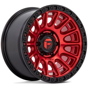 Fuel D834 Cycle 20X9 6X139.7 Candy Red Black Ring