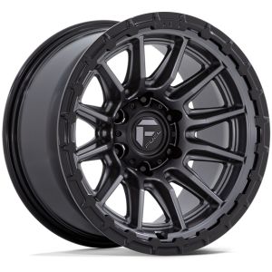 FUEL FC866 PISTON MATTE GUNMETAL GLOSS BLACK LIP 17X9 6X139.7