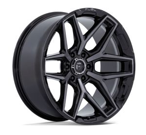 Fuel Flux 17X9 6X139.7 Gloss Black Tint Wheel & Tyre Package