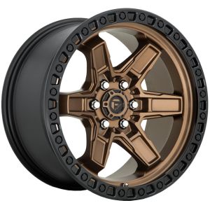 Fuel Kicker 17X9 6X114.3 Matte Bronze Black Bead Ring Wheel &  Tyre Package