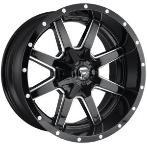 Fuel Maverick 22X9.5 6X135 Black Milled Wheel &  Tyre Package