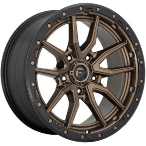 FUEL REBEL MATTE BRONZE BLACK LIP 20X9 6X139.7