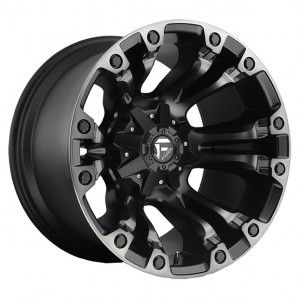 FUEL VAPOR BLACK MACHINED WITH DARK TINT 20X9 8X170