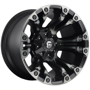 Fuel Vapor 17X9 6X135 Matte Black Double Dark Tint Wheel &  Tyre Package