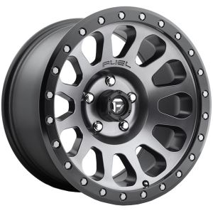 FUEL VECTOR MATTE GUN METAL BLACK LIP 17X8.5 6X139.7