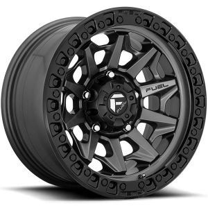 Fuel Covert 17x8.5 6x139.7 Matte Gun Metal Black Bead Ring