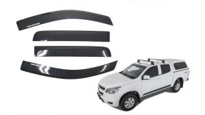 Holden Colorado Rg Smoke Black Weather Shields