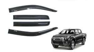 Isuzu D-max 2012-2020 Smoke Black Weather Shields