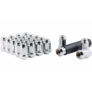 Gorilla 12x1.25 Heavy Duty Chrome Spline Wheel Nuts 24 Pieces With Key