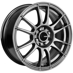 King Circuit 17x7 5x100 Hyper Black Wheel & Tyre Package