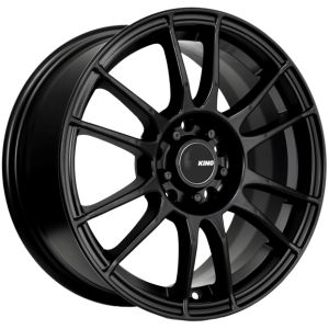 KING CIRCUIT SATIN BLACK 16X7 4X114.3 Wheel & Tyre Package