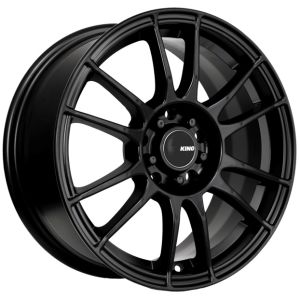 KING CIRCUIT SATIN BLACK 17X7 5x100 Wheel & Tyre Package
