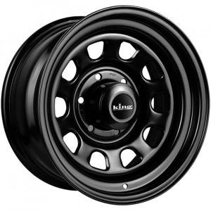 King Black D-Hole 16x8 6x139.7 20p Screw On Cap