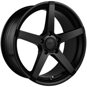 King Hostile 18x8 5x112 Satin Black
