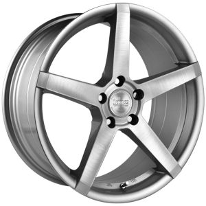King Hostile 18x8 5x112 Silver Brushed