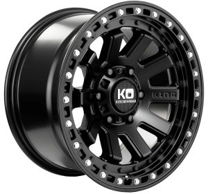 KING SNATCH SATIN BLACK 17X9 5x150 Wheel & Tyre Package