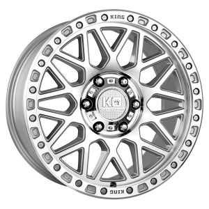 KING STIGMA MACHINED SILVER 17X9 6X139.7