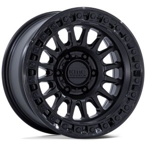 Kmc Ims Km552 17x8.5 5x127 Matte Black Gloss Black Lip Wheel & Tyre Package