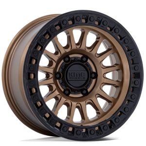 Kmc Ims Km552 17x8.5 5x127 Matte Bronze W Gloss Black Lip Wheel & Tyre Package
