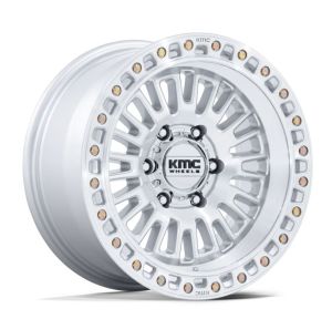 Kmc Km554 Aztec 17X8.5 5X127 Silver Machined Face Wheel & Tyre Package