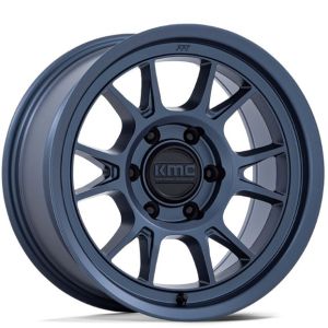 Kmc Range Km729 17x8.5 5x127 Metallic Blue Wheel & Tyre Package