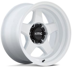 Kmc Lobo 17x8.5 6x139.7 Gloss White Wheel & Tyre Package