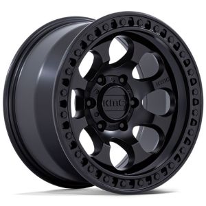 KMC RIOT SBL KM550 SATIN BLACK 17X8.5 6X139.7 Wheel & Tyre Package