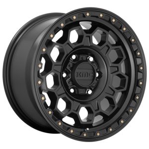 Kmc Trek Km545 17X9 6X114.3 Satin Black Wheel &  Tyre Package
