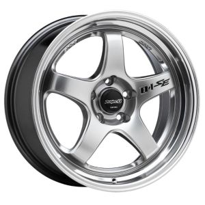 Lenso D-1se 17x7.5 4x100 Hyper Silver Mirror Lip