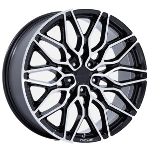 Niche Calabria 5 Nc277 20x9 5x114.3 Gloss Black Machined Wheel & Tyre Package
