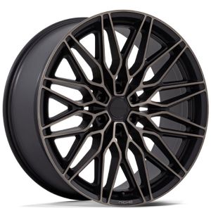 Niche Calabria 6 20x9.5 6x139.7 Matte Black Machined Dark Tint Wheel & Tyre Package