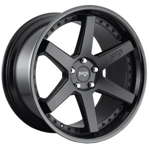 Niche Altair 19X8.5 5X114.3 Matte Black With Gloss Black Lip
