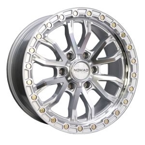 Nomad N133 17x8.5 6x139.7 Silver Machined Face