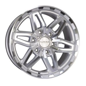 Nomad N232 18x8.5 6x139.7 Silver Machined Face Wheel & Tyre Package