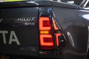 Toyota Hilux N80 2015+ Smoke Black Led Tail Lights