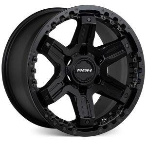 Roh Rock 17x9 6x139.7 Matte Black Tint MILL